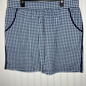 Blue Checkered Skort Size Extra Large